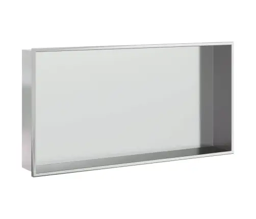 Nišinė Dušo Lentyna, Sidabrinė, 62X32X9cm Nerūdijantis Plienas