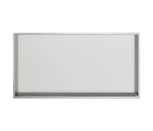 Nišinė Dušo Lentyna, Sidabrinė, 62X32X9cm Nerūdijantis Plienas