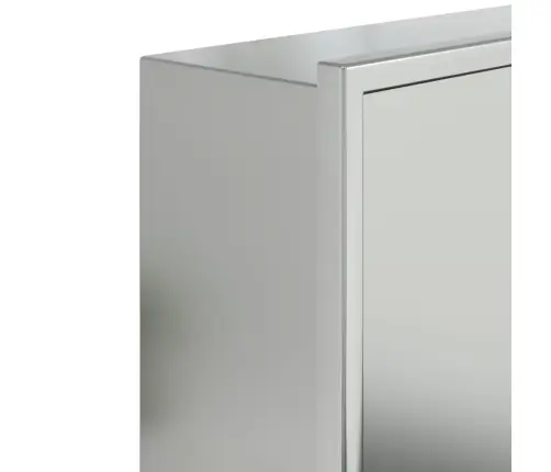 Nišinė Dušo Lentyna, Sidabrinė, 62X32X9cm Nerūdijantis Plienas