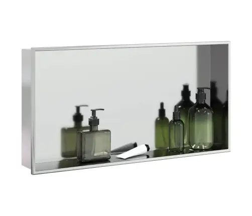 Nišinė Dušo Lentyna, Sidabrinė, 62X32X9cm Nerūdijantis Plienas