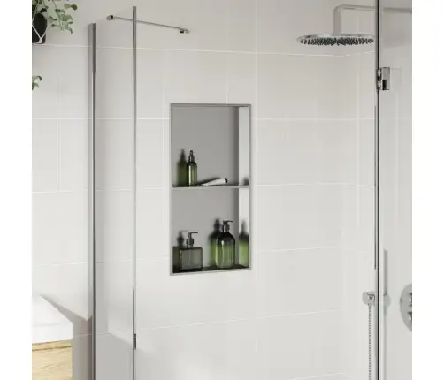 Duširiiul, Harjatud Hõbedane 32X62X9 Cm Roostevaba Teras