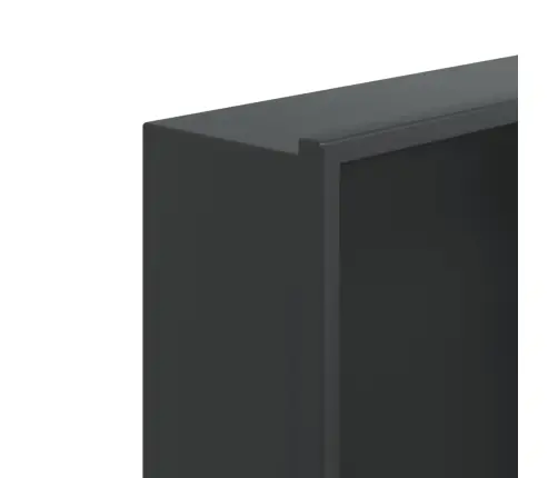 Nišinė Dušo Lentyna, Matinės Juodos Spalvos, 32X62X9cm Plienas