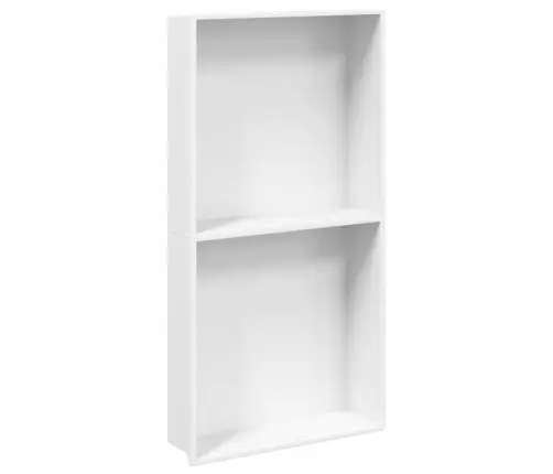 Dušas Plaukts, Matēti Balts, 32X62X9 Cm, Nerūsējošais Tērauds Vidaxl