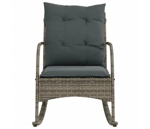 Supama Sodo Kėdė Su Pagalvėlėmis, Pilkos Spalvos, Poliratanas