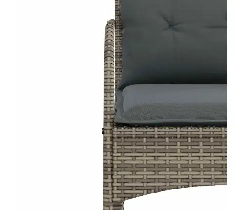 Supama Sodo Kėdė Su Pagalvėlėmis, Pilkos Spalvos, Poliratanas