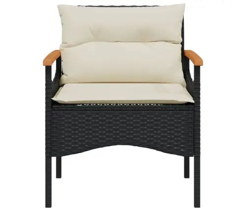 3-Daļīgs Dārza Dīvānu Komplekts Ar Matračiem, Pe Rotangpalma Vidaxl