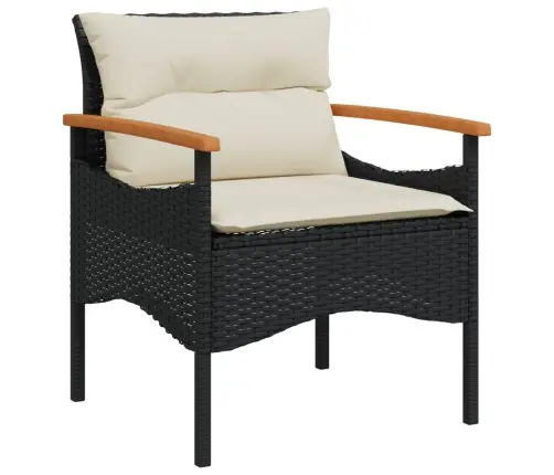 3-Daļīgs Dārza Dīvānu Komplekts Ar Matračiem, Pe Rotangpalma Vidaxl