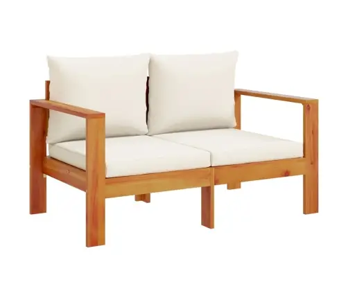 4-Daļīgs Dārza Atpūtas Mēbeļu Komplekts Ar Matračiem, Akācija Vidaxl