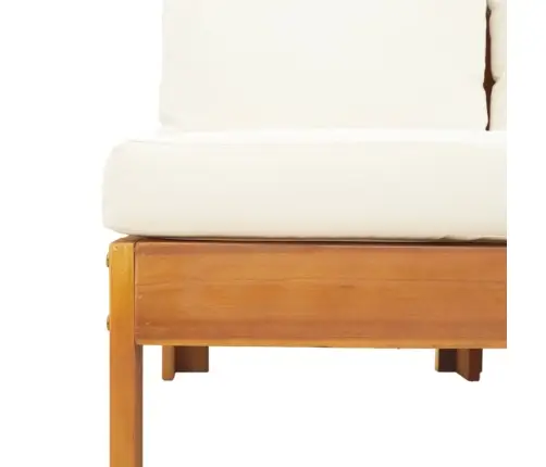 5-Daļīgs Dārza Atpūtas Mēbeļu Komplekts Ar Matračiem, Akācija Vidaxl