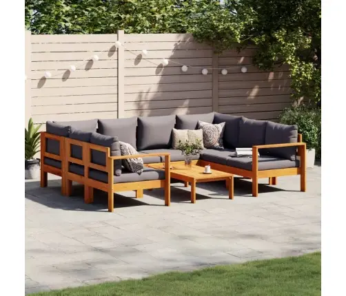 6-Daļīgs Dārza Atpūtas Mēbeļu Komplekts Ar Matračiem, Akācija Vidaxl