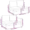 6-Osaline Aiamööbli Komplekt Patjadega, Akaatsiapuit