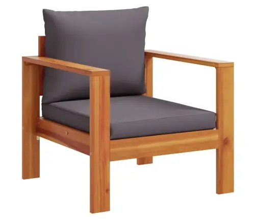 6-Osaline Aiamööbli Komplekt Patjadega, Akaatsiapuit