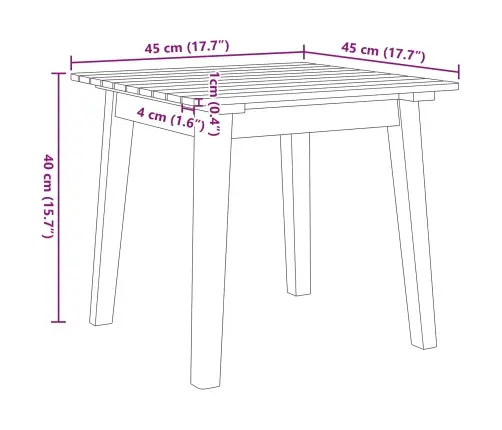 Dārza Krēsli Ar Galdu 3 Pcs Pelēka 45 X 45 X 40 Cm Vidaxl