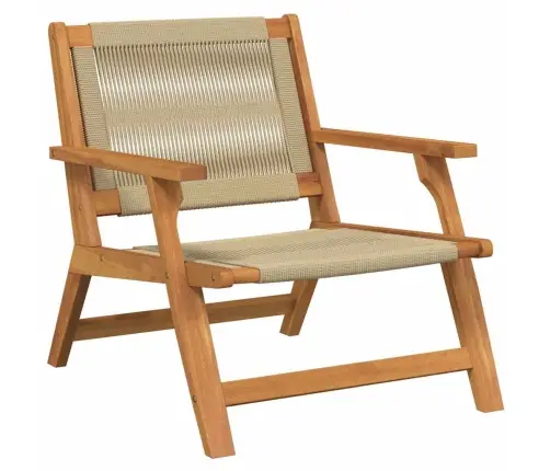 Dārza Krēsli Ar Galdu Komplekts - 3 Daļas Bēšā Krāsā No Cieta Akācijas Koka Vidaxl