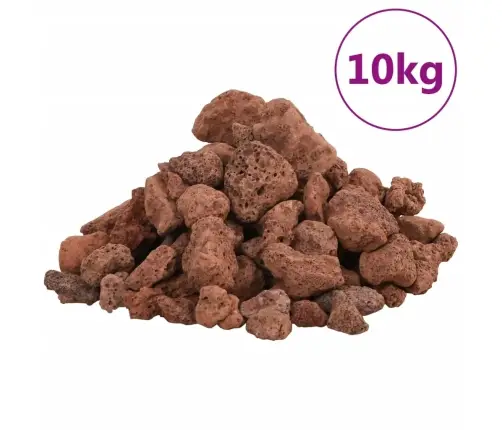 Vulkaninės Uolienos, Raudonos Spalvos, 10 Kg, 1–2Cm