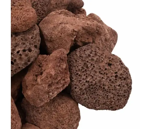 Vulkāniskie Ieži, 10 Kg, Sarkani, 5-8 Cm Vidaxl