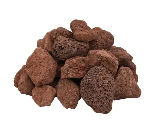 Vulkāniskie Ieži, 25 Kg, Sarkani, 5-8 Cm Vidaxl