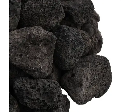 Vulkāniskie Ieži, 10 Kg, Melni, 3-5 Cm Vidaxl