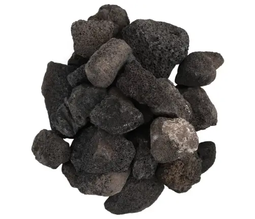 Vulkāniskie Ieži, 25 Kg, Melni, 5-8 Cm Vidaxl