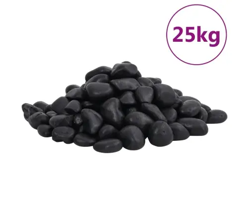 Poleeritud Veerkivi 25 Kg, Must, 2-5 Cm