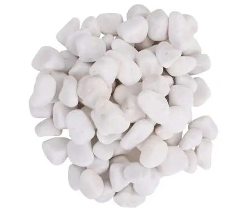 Pulēti Oļi, 10 Kg, Balti, 2-5 Cm Vidaxl