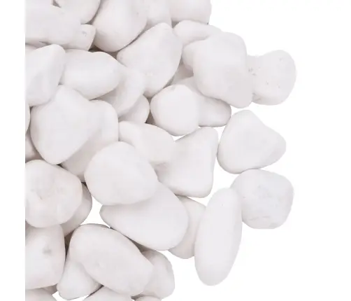 Pulēti Oļi, 25 Kg, Balti, 2-5 Cm Vidaxl