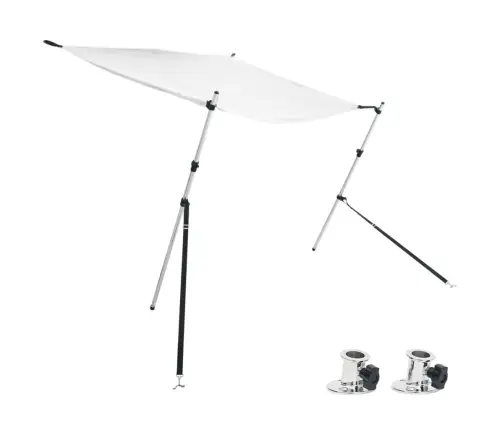 Laivas Nojume, T-Veida, Balta, 170X170X(113-182,5) Cm Vidaxl