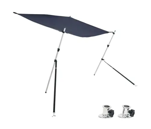 Laivas Nojume, T-Veida, Zila, 170X170X(113-182,5) Cm Vidaxl