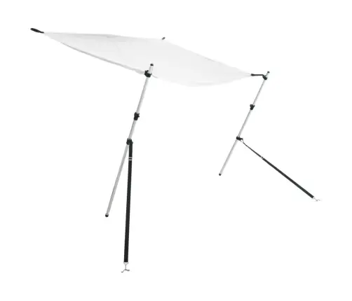 Laivas Nojume, T-Veida, Balta, 174X205X(115-194) Cm Vidaxl