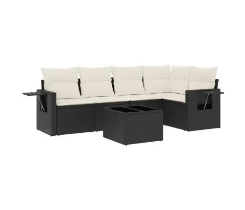 6-Osaline Aiadiivani Komplekt Patjadega, Must, Polürotang