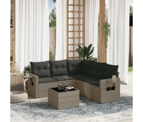 6-Osaline Aiadiivani Komplekt Patjadega, Hall, Polürotang