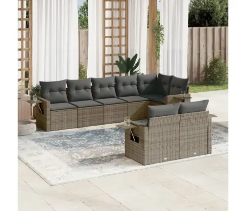 8-Osaline Aiadiivani Komplekt Patjadega, Hall, Polürotang