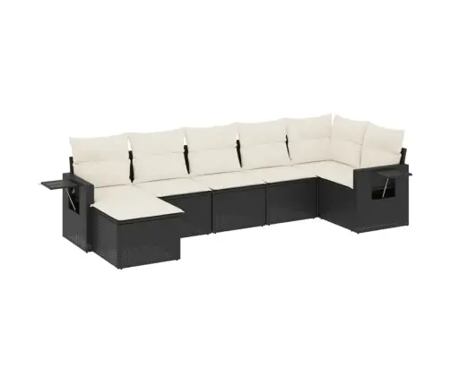 7-Osaline Aiadiivani Komplekt Patjadega, Must, Polürotang