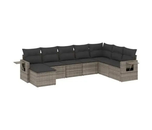 8-Osaline Aiadiivani Komplekt Patjadega, Hall, Polürotang