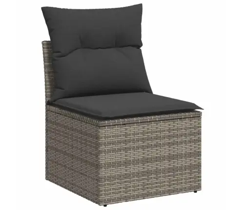 11-Osaline Aiadiivani Komplekt Patjadega, Helehall, Polürotang