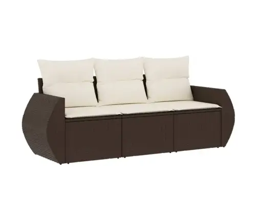 3-Osaline Aiadiivani Komplekt Patjadega, Pruun, Polürotang