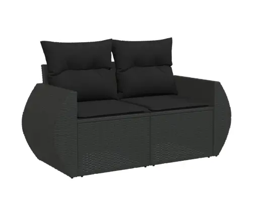 7-Osaline Aiadiivani Komplekt Patjadega, Must, Polürotang