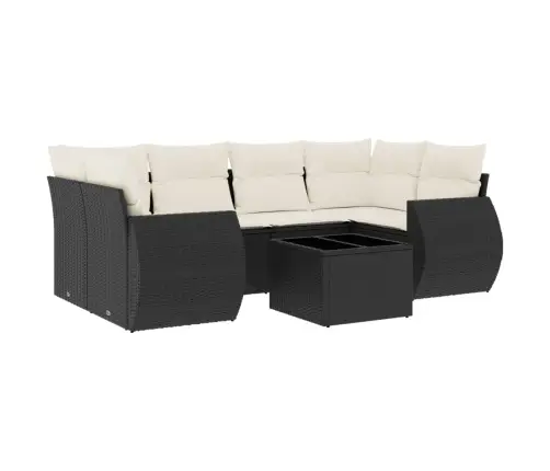 7-Osaline Aiadiivani Komplekt Patjadega, Must, Polürotang