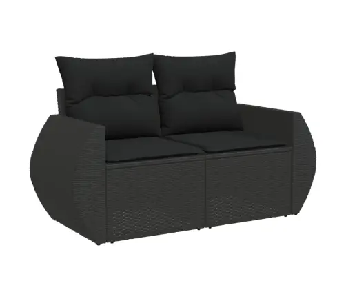 9-Osaline Aiadiivani Komplekt Patjadega, Must, Polürotang