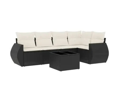 6-Osaline Aiadiivani Komplekt Patjadega, Must, Polürotang