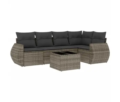 6-Osaline Aiadiivani Komplekt Patjadega, Hall, Polürotang