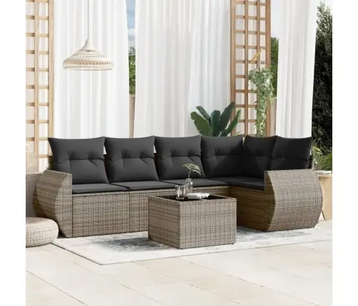 6-Osaline Aiadiivani Komplekt Patjadega, Hall, Polürotang