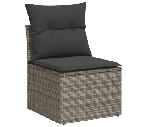 5-Osaline Aiamööblikomplekt Istmepatjadega, Polürotang, Hall