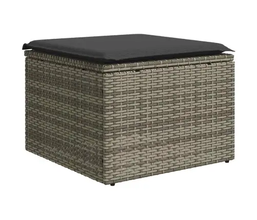 8-Daļīgs Dārza Dīvāna Komplekts,Matrači, Gaiši Pelēka Pe Pinums Vidaxl