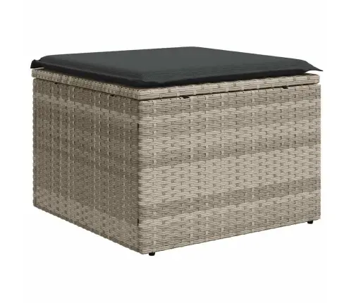 10-Osaline Aiadiivani Komplekt Patjadega, Helehall, Polürotang