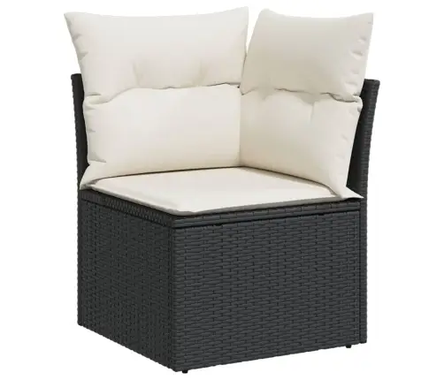 11-Daļīgs Dārza Dīvāna Komplekts, Matrači, Melna Pe Rotangpalma Vidaxl 11-Daļīgs Dārza Dīvāna Komplekts, Matrači, Melna Pe Rotangpalma Vidaxl