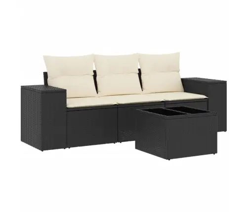 4-Daļīgs Dārza Dīvāna Komplekts Ar Matračiem, Pe Rotangpalma Vidaxl 4-Daļīgs Dārza Dīvāna Komplekts Ar Matračiem, Pe Rotangpalma Vidaxl