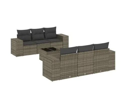 7-Osaline Aiadiivani Komplekt Patjadega, Hall, Polürotang