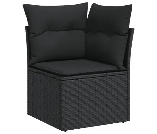 6-Osaline Aiadiivani Komplekt Patjadega, Must, Polürotang