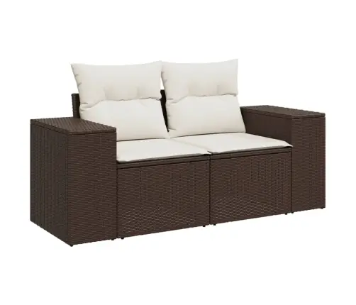 8-Osaline Aiadiivani Komplekt Patjadega, Pruun, Polürotang